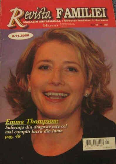 REVISTA FAMILIEI magazine side cover 2 November 2009