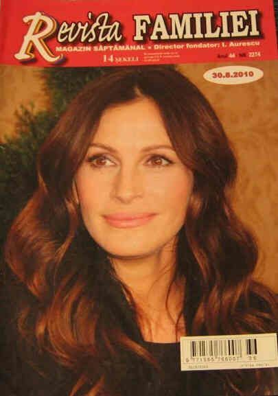 REVISTA FAMILIEI magazine side cover 30 August 2010