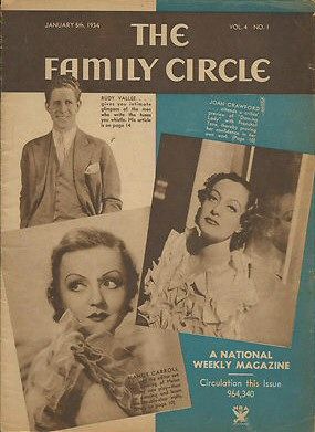 THE FAMILY CIRCLE magazine side cover 5 January 1934