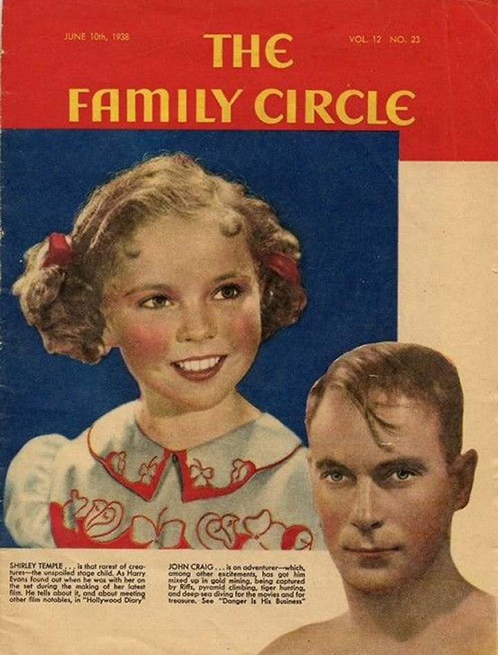 THE FAMILY CIRCLE magazine side cover  Vol 12 No  23 10 June 1938