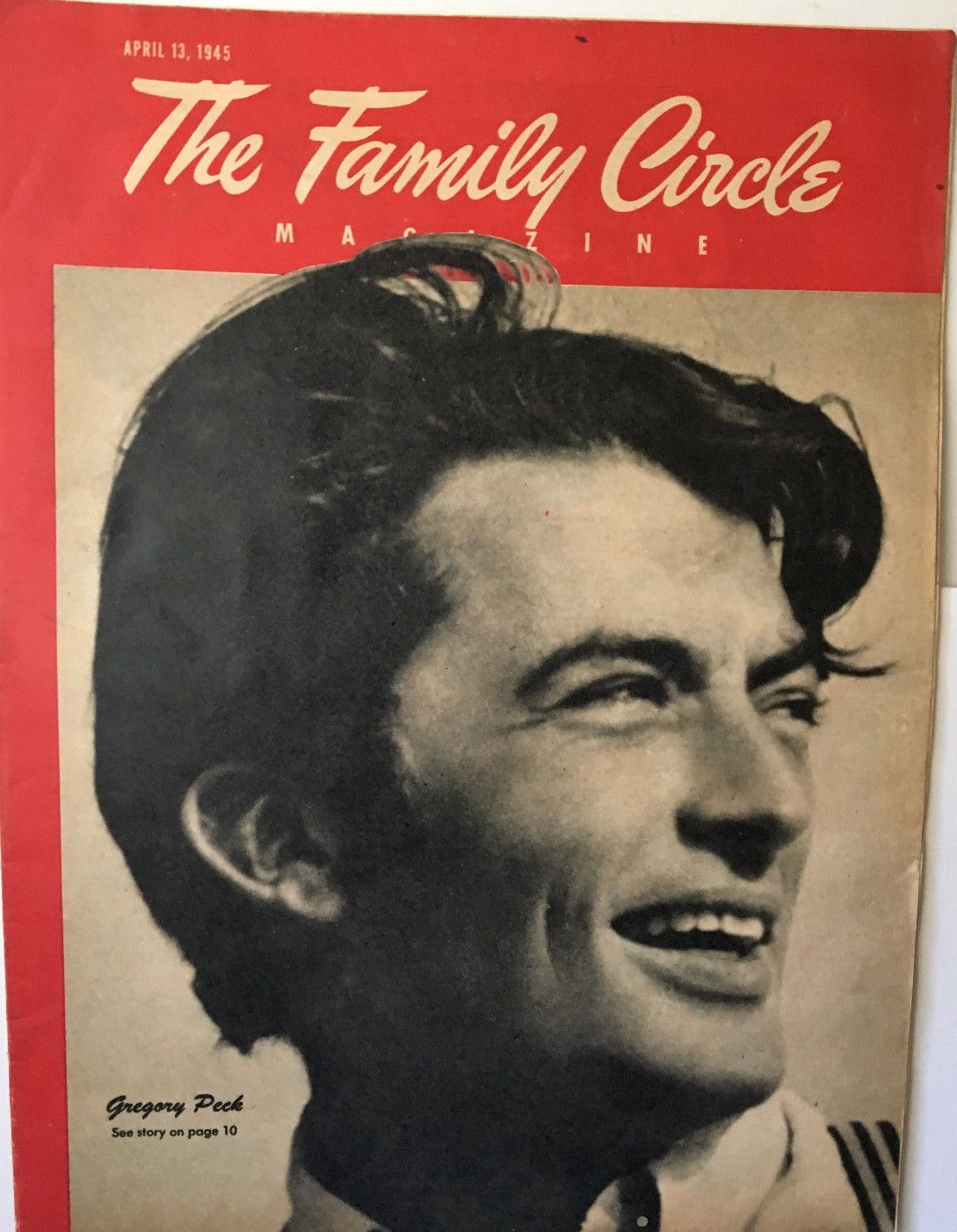 THE FAMILY CIRCLE magazine side cover 13 April 1945