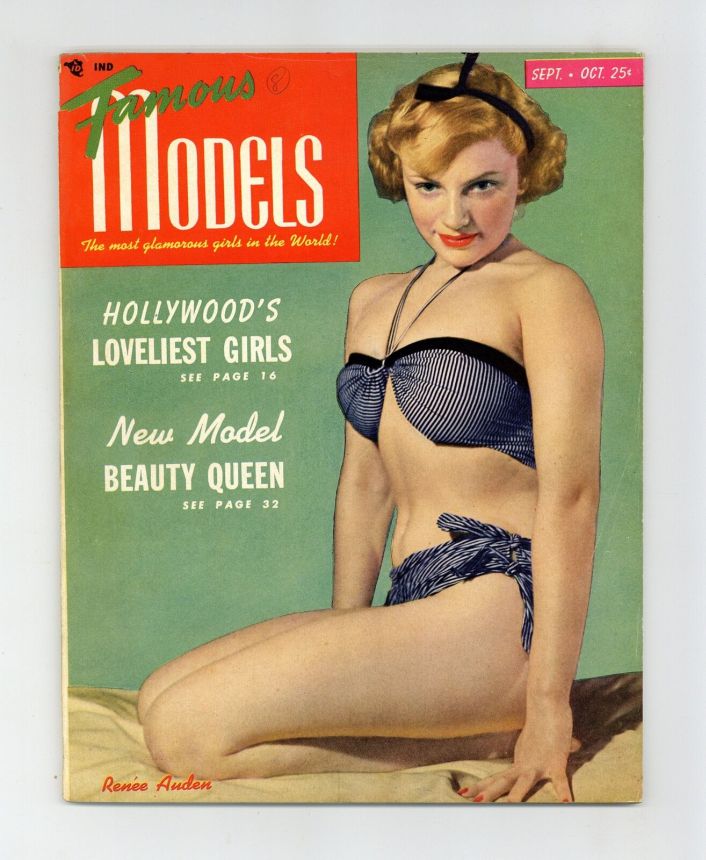 FAMOUS MODELS magazine side cover Issue 3  September/October 1950