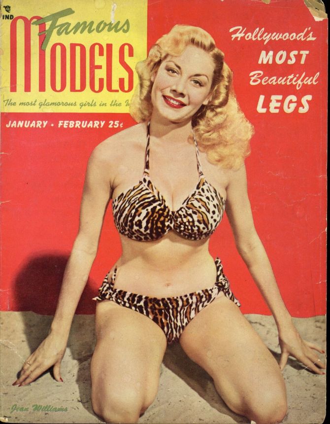 FAMOUS MODELS magazine side cover Issue 5  January/February 1951
