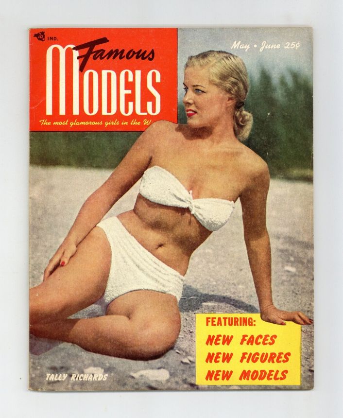 FAMOUS MODELS magazine side cover Issue 7  May/June 1951