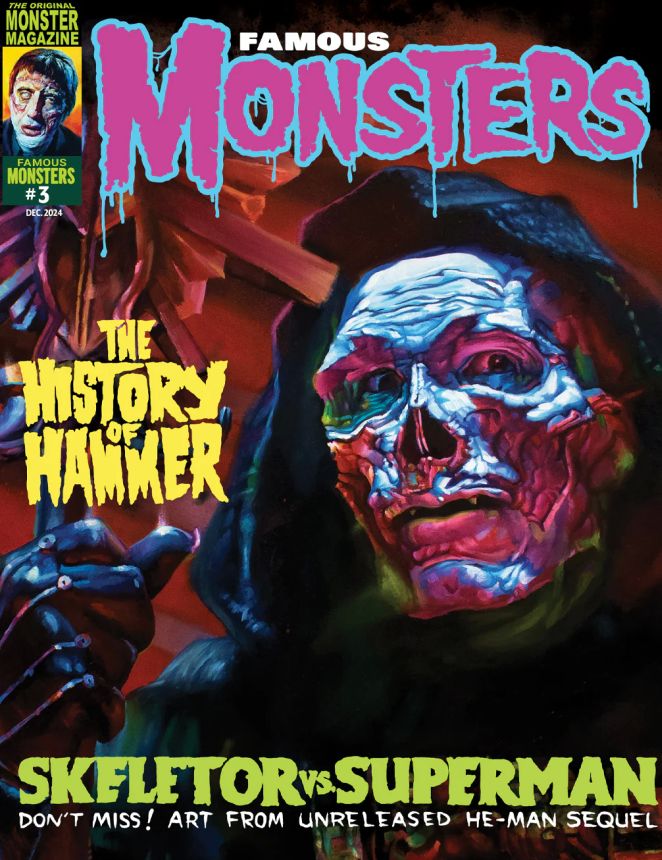 FAMOUS MONSTERS OF FILMLAND magazine side cover Issue 3  December 2024