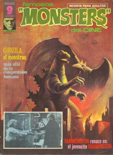 FAMOSOS MONSTERS DEL CINE magazine side cover Issue 7 November 1975