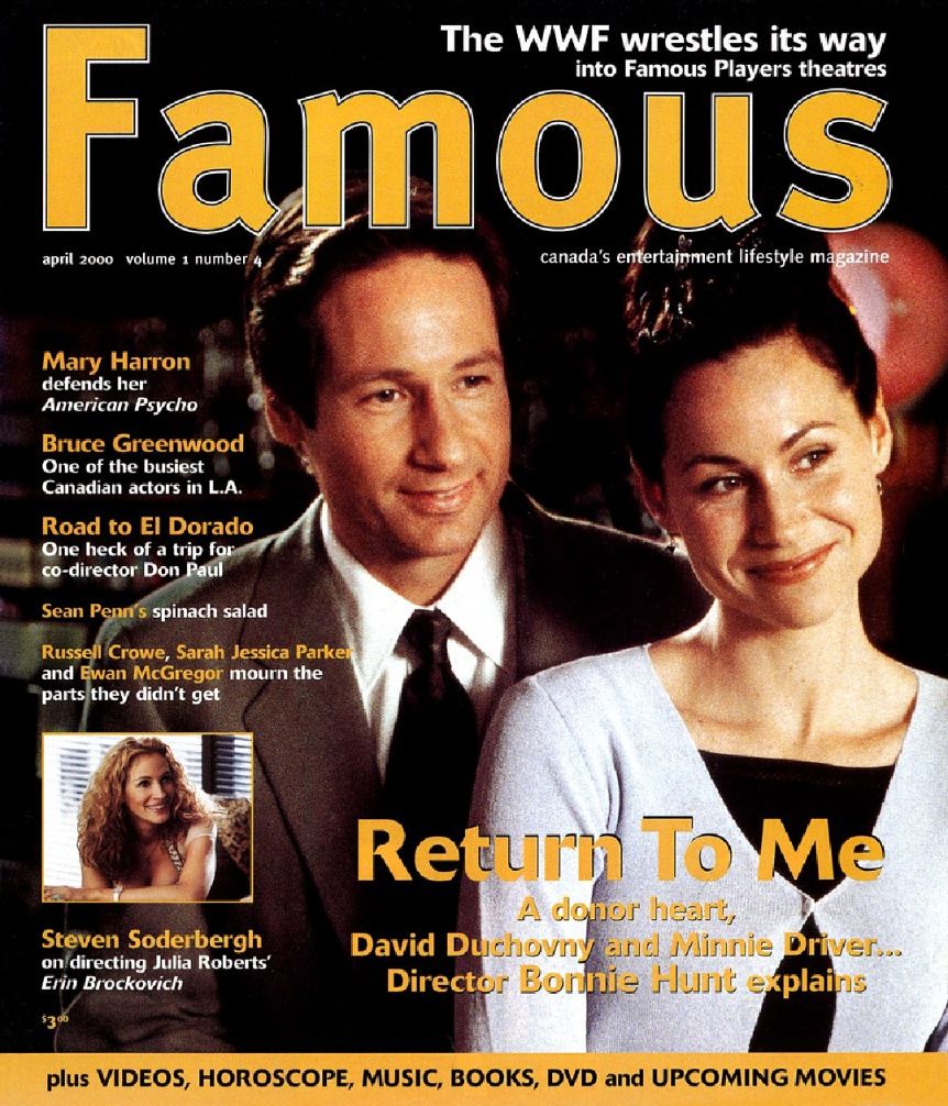 FAMOUS magazine side cover Issue 4  Vol 1 # 4 April 2000