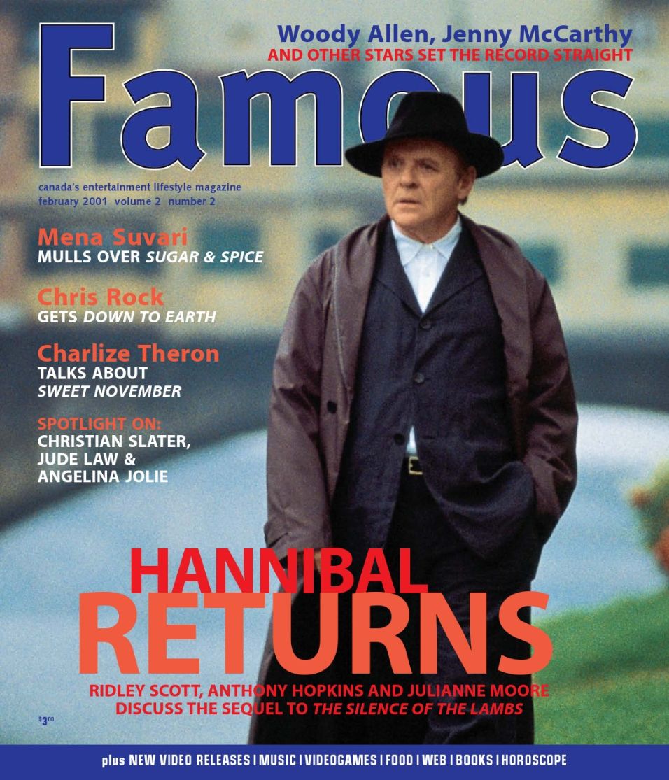 FAMOUS magazine side cover Issue 14  Vol 2 # 2 February 2001
