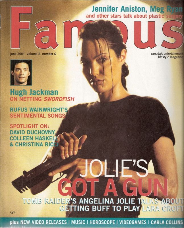 FAMOUS magazine side cover Issue 18  Vol 2 # 6 June 2001