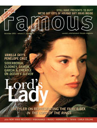 FAMOUS magazine side cover Issue 24 December 2001