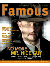 FAMOUS magazine side cover Issue 31 July 2002