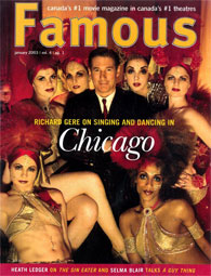 FAMOUS magazine side cover Issue 37 January 2003