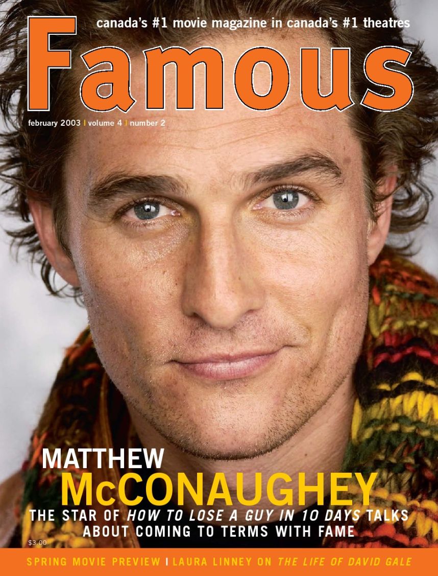 FAMOUS magazine side cover Issue 38 February 2003