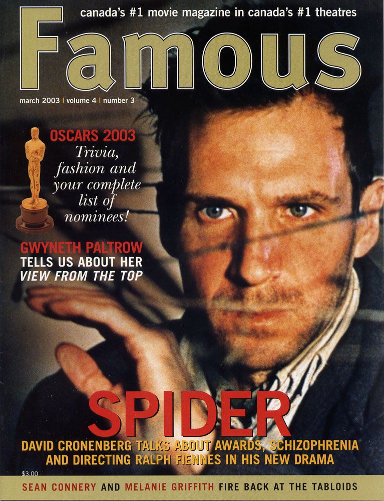 FAMOUS magazine side cover Issue 39  Vol 4 # 3 March 2003