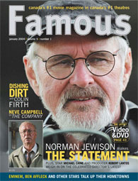 FAMOUS magazine side cover Issue 49 January 2004