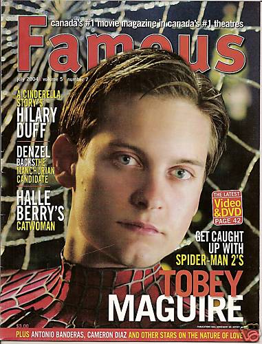 FAMOUS magazine side cover Issue 55 July 2004