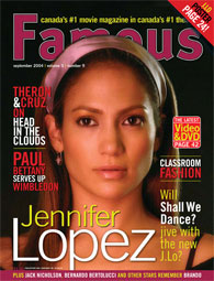 FAMOUS magazine side cover Issue 57 September 2004