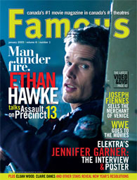FAMOUS magazine side cover Issue 61 January 2005