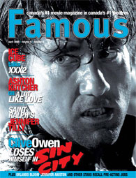 FAMOUS magazine side cover Issue 64 April 2005