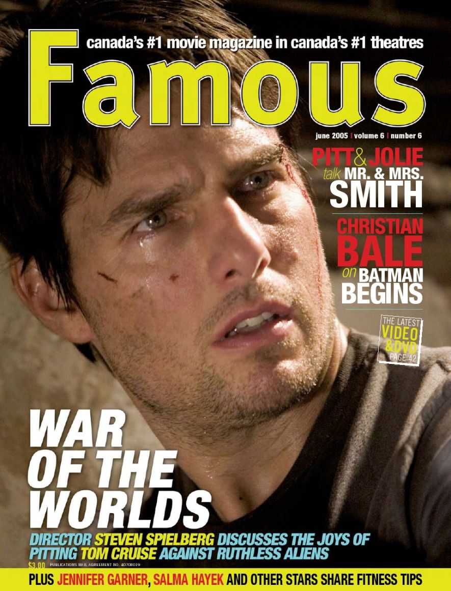 FAMOUS magazine side cover Issue 66 June 2005