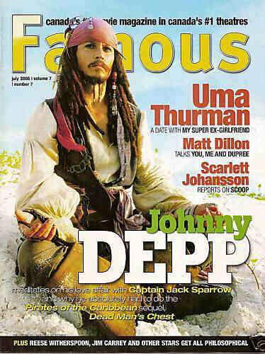 FAMOUS magazine side cover Issue 79 July 2006