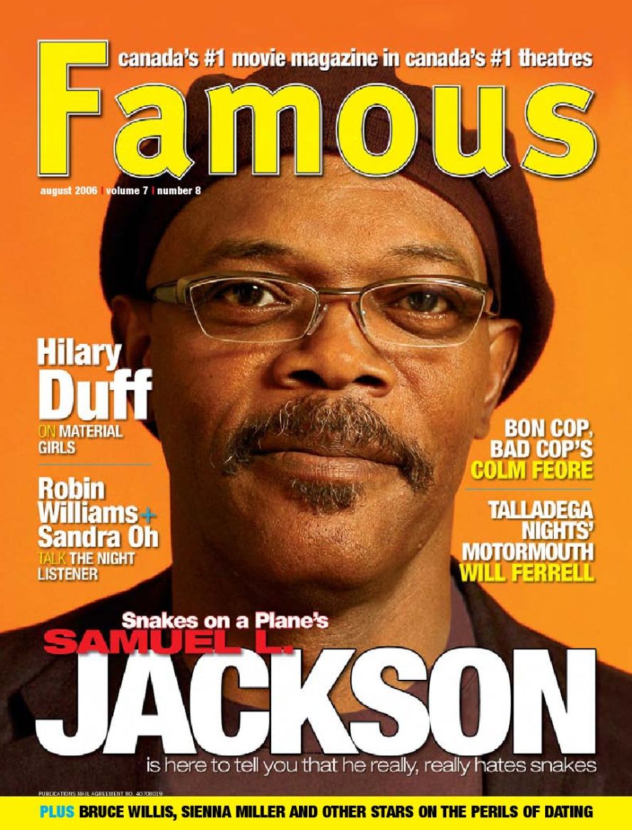 FAMOUS magazine side cover Issue 80 August 2006
