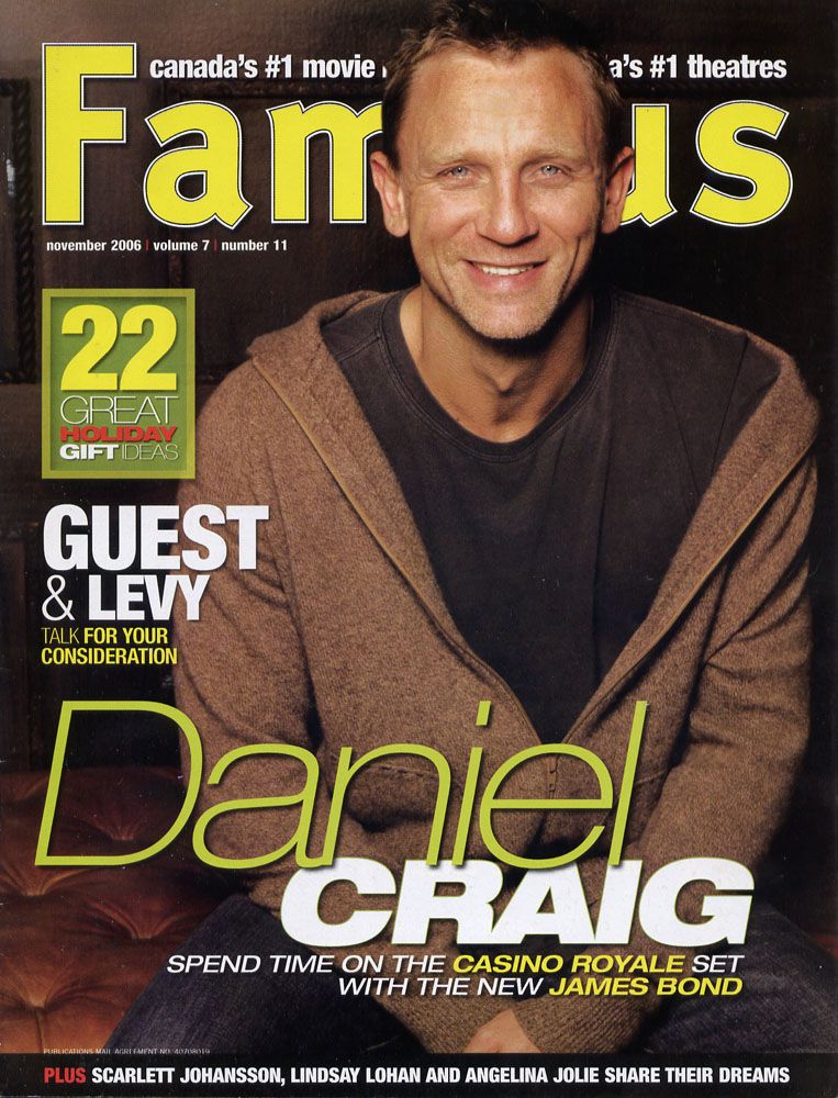 FAMOUS magazine side cover Issue 83  Vol 7 # 11 November 2006