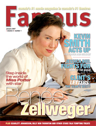 FAMOUS magazine side cover Issue 85 January 2007