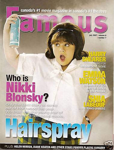 FAMOUS magazine side cover Issue 91 July 2007