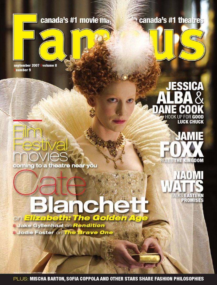 FAMOUS magazine side cover Issue 93 September 2007