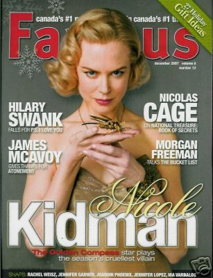 FAMOUS magazine side cover Issue 96 December 2007