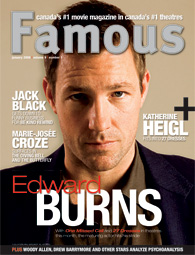 FAMOUS magazine side cover Issue 97 January 2008