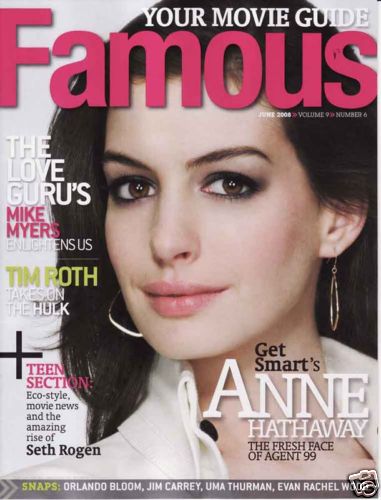 FAMOUS magazine side cover Issue 102 June 2008