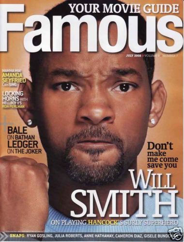 FAMOUS magazine side cover Issue 103 July 2008