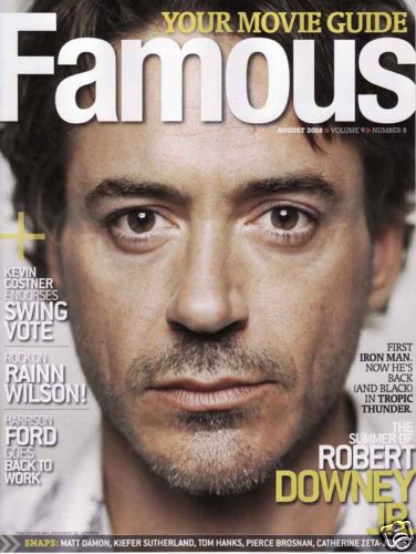 FAMOUS magazine side cover Issue 104 August 2008