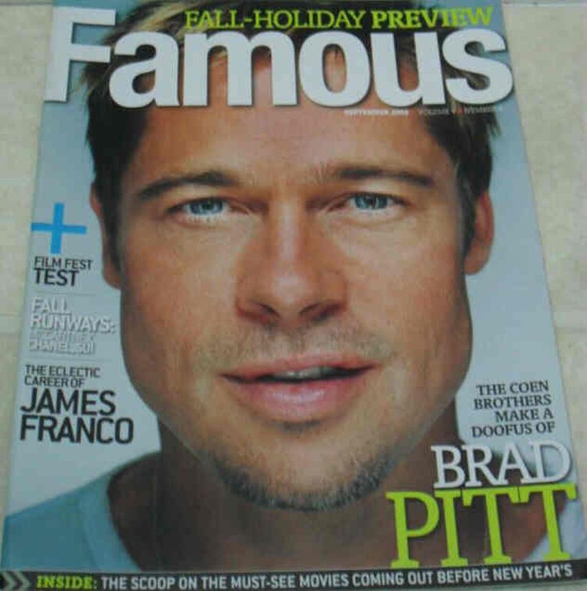 FAMOUS magazine side cover Issue 105 September 2008