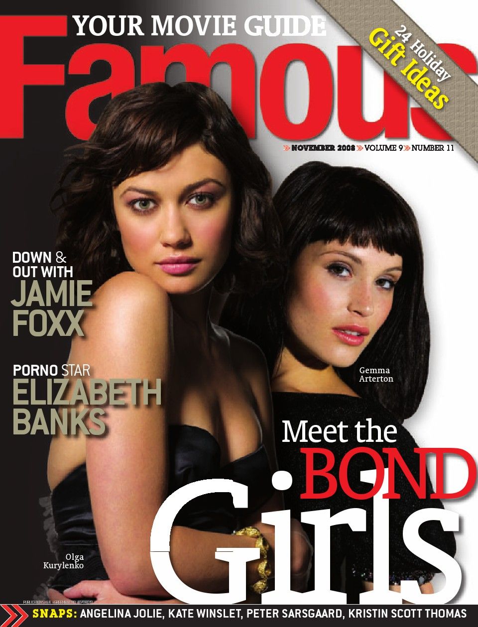 FAMOUS magazine side cover Issue 107 November 2008