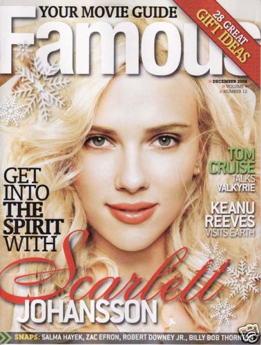 FAMOUS magazine side cover Issue 108 December 2008