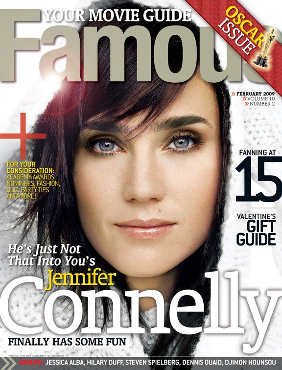 FAMOUS magazine side cover Issue 110 February 2009