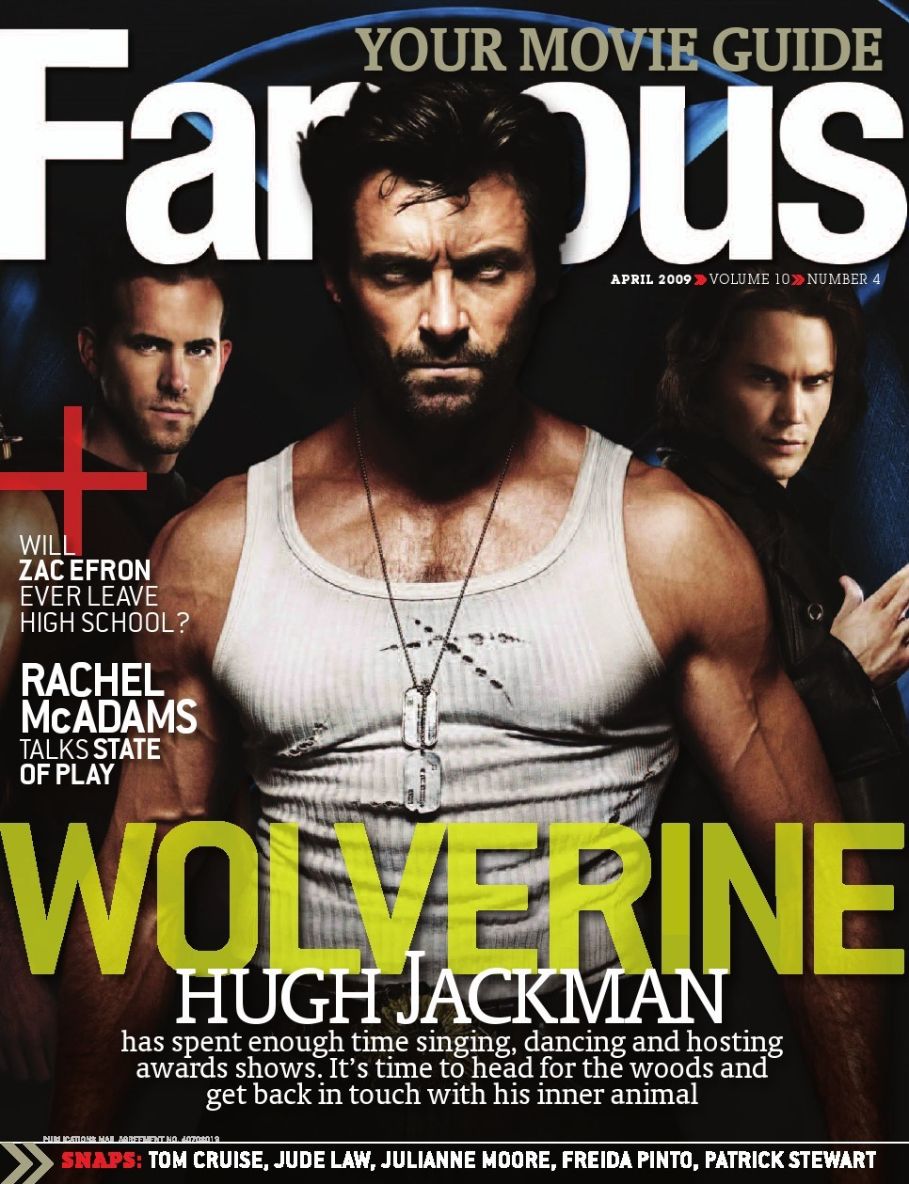 FAMOUS magazine side cover Issue 112 April 2009