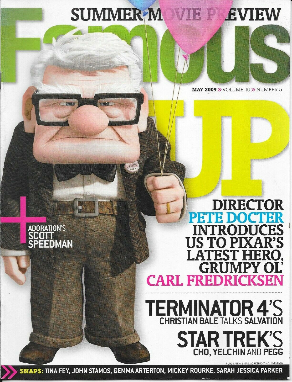 FAMOUS magazine side cover Issue 113 May 2009