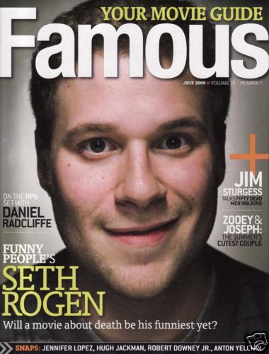 FAMOUS magazine side cover Issue 115 July 2009