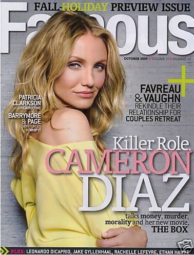 FAMOUS magazine side cover Issue 118 October 2009