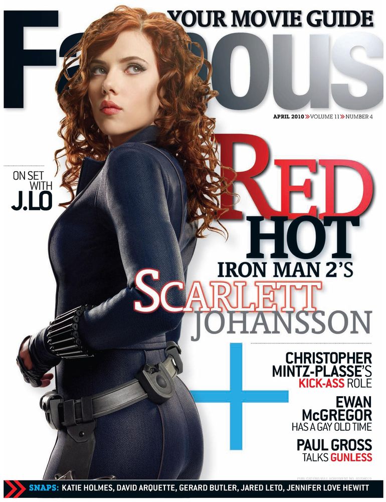 FAMOUS magazine side cover Issue 124 April 2010