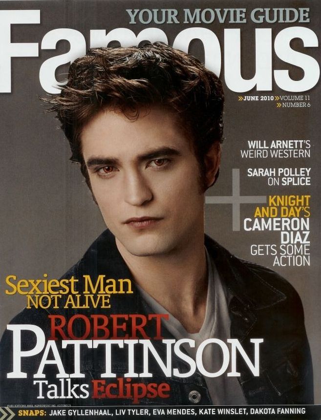 FAMOUS magazine side cover Issue 126 June 2010