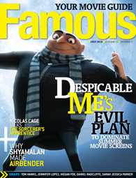 FAMOUS magazine side cover Issue 127 July 2010