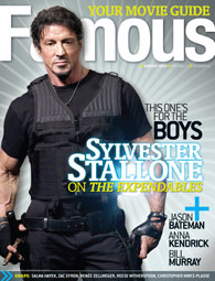 FAMOUS magazine side cover Issue 128 August 2010