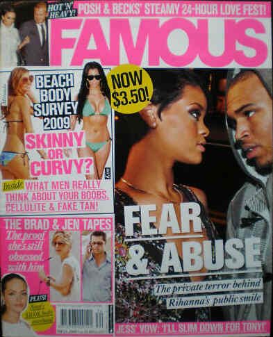 FAMOUS (Au) magazine side cover 23 February 2009