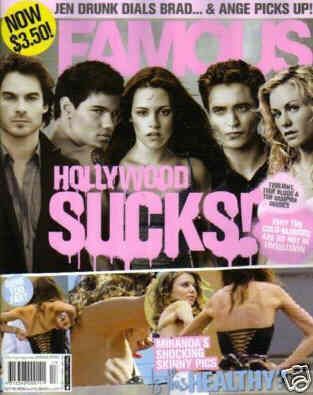 FAMOUS (Au) magazine side cover 26 October 2009