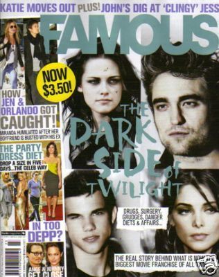 FAMOUS (Au) magazine side cover 7 December 2009